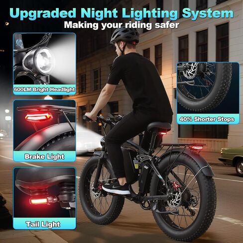 8000W Peak Dual Motor Ebike for Adults 47 MPH Fast Electric Bike, 58V Max-Output 1972 Wh Up to 105 Miles Ebikes,24" Fat Tire E-Bike,Full Suspension Electric Bicycle for Mountain Commuter Snow in Saudi Arabia