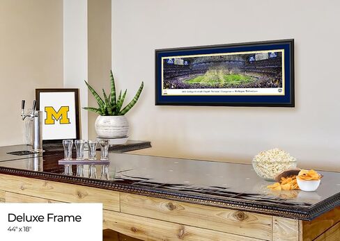 Michigan Wolverines، أبطال CFP الوطنيون لعام 2023 - ملصق غير مؤطر مقاس 40 × 13.5 من Blakeway Panoramas in Saudi Arabia