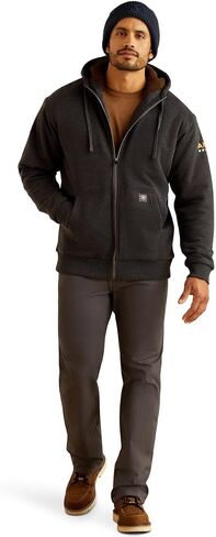 ARIAT Men's Rebar All-Weather Sherpa-Lined Full Zip Hoodie in Saudi Arabia