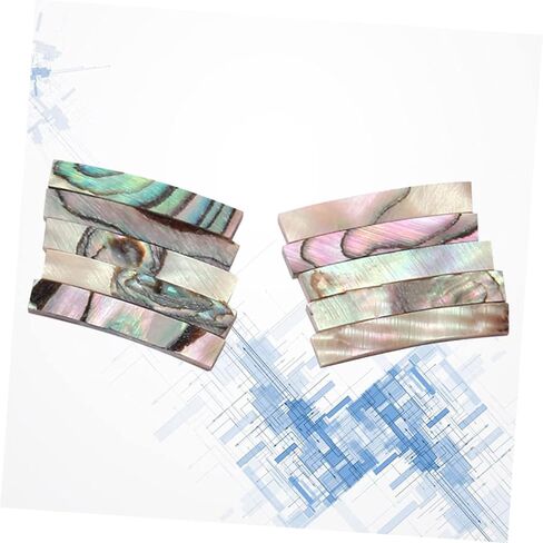 10pcs Abalone Shell Guitar Binding Purfling Strips 18x3x2mm Decorative Inlay for Guitar Ukulele Mandolin Colorful Trim in Saudi Arabia