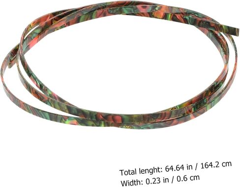Toyvian Waterproof Plastic Decorative Strip for Guitar 1650X6X1.5MM Green Acrylic Purfling Guitar Accessory Suitable for Acoustic and Classical Instruments in Saudi Arabia
