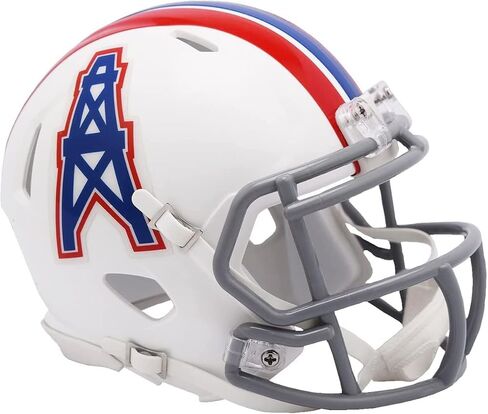 Houston Oilers 1975 to 1980 Throwback Revolution Speed Mini Football Helmet - New in Riddell Box in Saudi Arabia