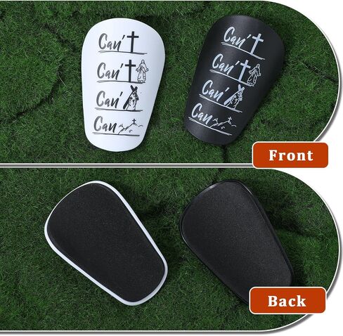 2 Pairs Mini Soccer Shin Guards 3 x 2 Inch Miniature Shins Guards Extra Small Shin Pads Soccer Football Shins Pads with Bible Light Comfortable for Adult Teenagers Men Women in Saudi Arabia