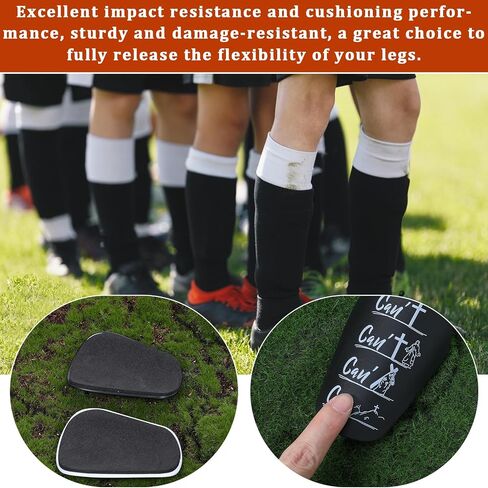 2 Pairs Mini Soccer Shin Guards 3 x 2 Inch Miniature Shins Guards Extra Small Shin Pads Soccer Football Shins Pads with Bible Light Comfortable for Adult Teenagers Men Women in Saudi Arabia