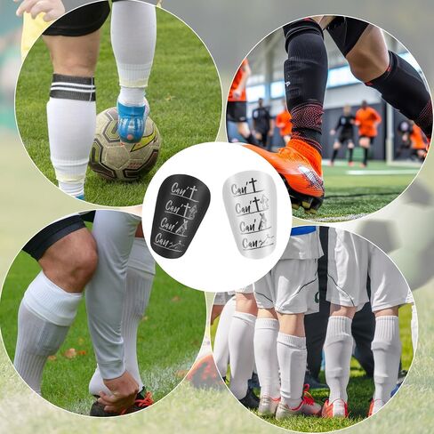 2 Pairs Mini Soccer Shin Guards 3 x 2 Inch Miniature Shins Guards Extra Small Shin Pads Soccer Football Shins Pads with Bible Light Comfortable for Adult Teenagers Men Women in Saudi Arabia