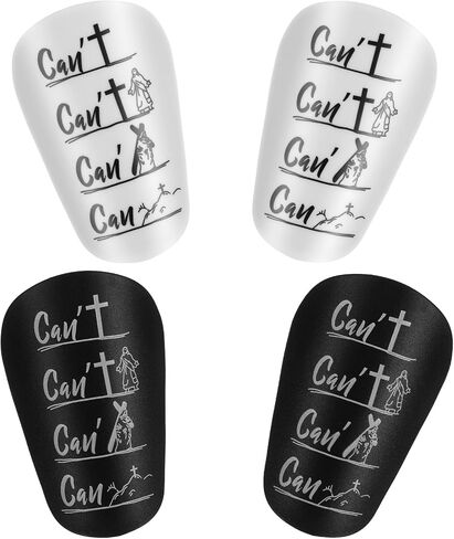2 Pairs Mini Soccer Shin Guards 3 x 2 Inch Miniature Shins Guards Extra Small Shin Pads Soccer Football Shins Pads with Bible Light Comfortable for Adult Teenagers Men Women in Saudi Arabia