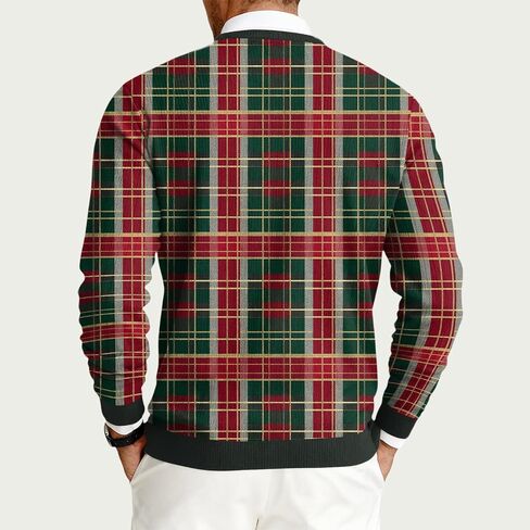 عيد الميلاد البلوز الرجال Crewneck كم طويل البلوزات بلوزات عادية عيد الميلاد الرسم طباعة البلوز in Kuwait