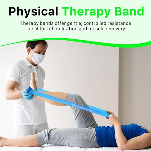 Resistance Bands for Working Out, Exercice Bands Set with 5 Different Levels for Physical Therapy, Elastic Bands with Instruction Guide and Carry Bag for Indoor & Outdoor Fitness in Saudi Arabia