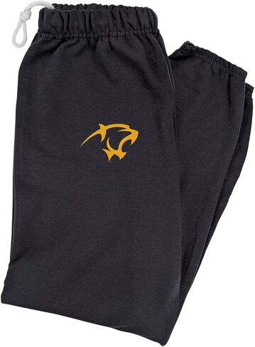 LOGOVISION Mens Jogger Sweatpants Collegiate School Logo Black Collection in Saudi Arabia