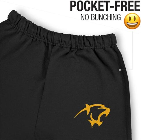 LOGOVISION Mens Jogger Sweatpants Collegiate School Logo Black Collection in Saudi Arabia