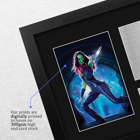HWC Trading Zoe Saldana Guardians of the Galaxy Gamora Framed Gifts Printed Signed Autograph Picture for Movie Memorabilia Fans - US Letter Size in Saudi Arabia