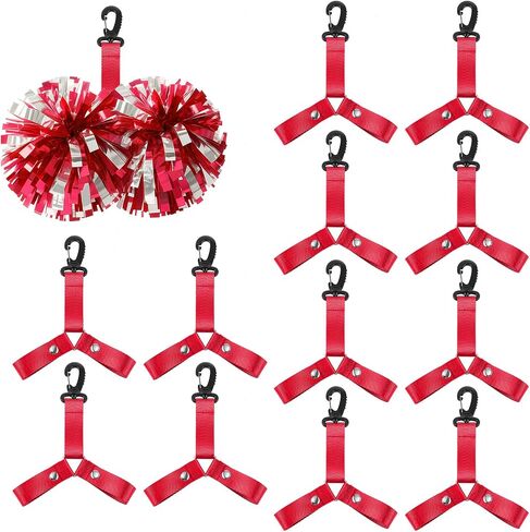 Soulchen Pom Pom Holder Hanger with Snap Button for Backpack Cheerleader Team Tags Cheer Bag Strap Gift Accessories for Girls in Saudi Arabia