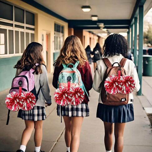 Soulchen Pom Pom Holder Hanger with Snap Button for Backpack Cheerleader Team Tags Cheer Bag Strap Gift Accessories for Girls in Saudi Arabia
