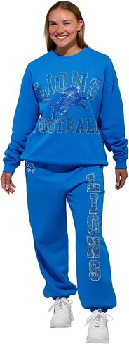FOCO Women's NFL Team Logo Wordmark Rhinestone Sweatpants in Saudi Arabia