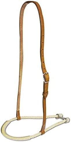 Showman Rubber Covered Rope Noseband Tie Down w/Argentina Cow Leather in Saudi Arabia