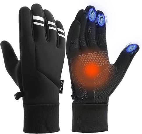 Ryaco Winter Thermal Cycling Gloves for Men&Women, Cold Weather Insulated Warm Gloves Waterproof Touchscreen for Skiing, Running, Riding, Driving in Saudi Arabia