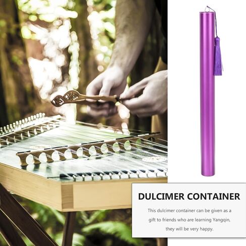 Dulcimer Storage Tube Large Capacity Aluminum Alloy Yangqin Accessory Case Bright Color Compatible Dulcimer Supplies and Parts in Saudi Arabia
