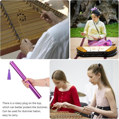 Dulcimer Storage Tube Large Capacity Aluminum Alloy Yangqin Accessory Case Bright Color Compatible Dulcimer Supplies and Parts in Saudi Arabia