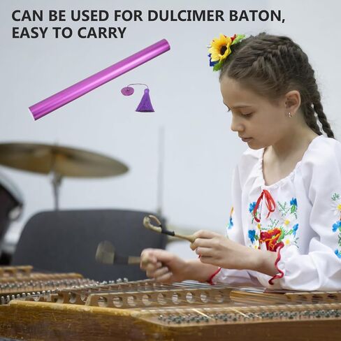 Dulcimer Storage Tube Large Capacity Aluminum Alloy Yangqin Accessory Case Bright Color Compatible Dulcimer Supplies and Parts in Saudi Arabia