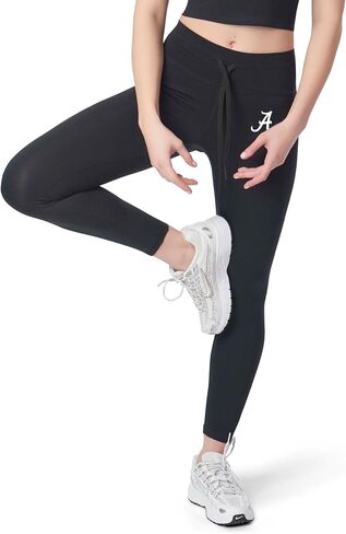 NCAA High Waisted Rib Legging, Tummy Control with Drawstring, Comfy and Stretchy in Saudi Arabia