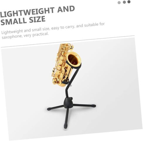 حامل حامل ساكسفون ألتو من كيسانجل، حامل ساكسفون أسود قابل للفصل للتخزين المنزلي والفصول الدراسية الموسيقية، هدية حامل عملي متين in Kuwait