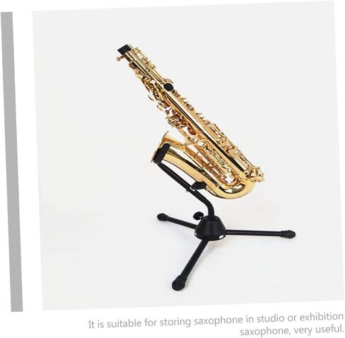 حامل حامل الساكسفون ibasenice Alto Saxophone مع غطاء إسفنجي واقٍ ومتين وخفيف الوزن حامل حامل الساكسفون لغرف الموسيقى المنزلية واستخدام الأداء in Saudi Arabia