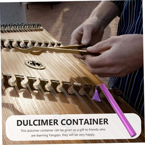 Yangqin Accessories Dulcimer Storage Box Metal Bright Tube for Musicians in Saudi Arabia