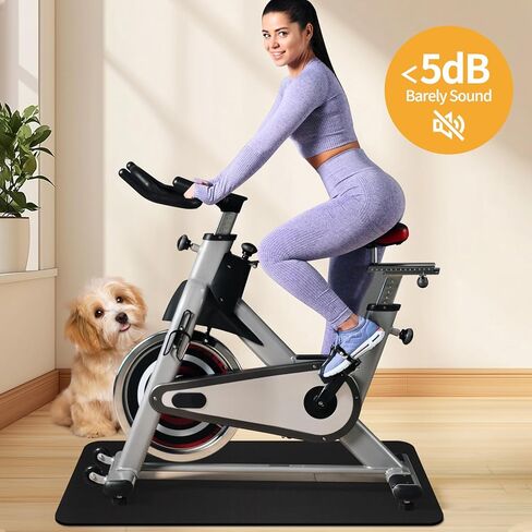 سجادة جهاز مشي للصالة الرياضية المنزلية - وسادة مشي عالية الكثافة لمعدات المشي على شكل جهاز مشي، مناسبة لسجاد الأرضية، بسمك 86.6 بوصة × 40 بوصة، بسمك 5 مم، أسود in Kuwait