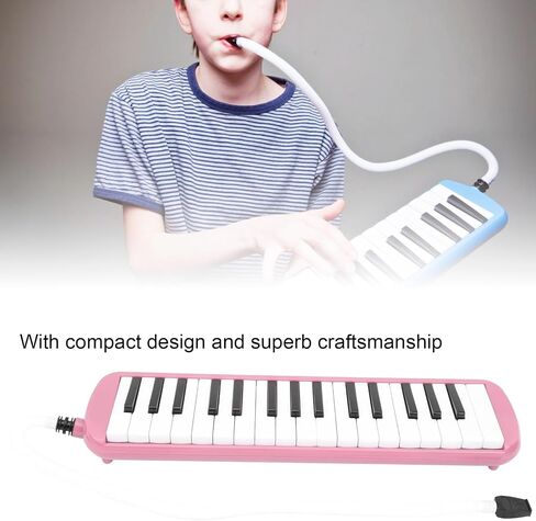 Tyenaza IRIN Melodica 32 آلة موسيقية الرياح الرئيسية، للطلاب والمبتدئين والفنانين المحترفين وجميع أنواع محبي الموسيقى (أحمر) in Saudi Arabia
