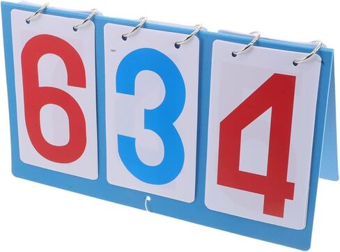 Sosoport Flip Scoreboard سطح المكتب لتنس الطاولة وكرة السلة، هيكل بلاستيكي قوي مع خيار التعليق للرياضات الخارجية in Saudi Arabia