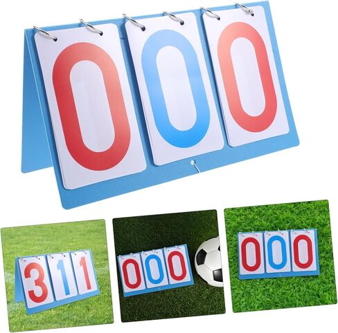 Sosoport Flip Scoreboard سطح المكتب لتنس الطاولة وكرة السلة، هيكل بلاستيكي قوي مع خيار التعليق للرياضات الخارجية in Saudi Arabia