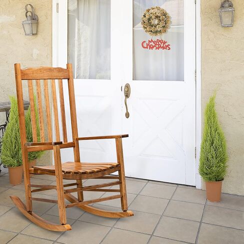 Nursery Rocking Chair Accent Chair Recliner Rocker Rocking Accent Chair with High Backrest Armchair Comfy Side Chair for Living Room Bedroom, Compact Nursing Chairs, Outdoor Porch Rocker Chair in Saudi Arabia