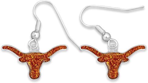 Texas Longhorns Game Day Glitter Earrings Jewelry Gift Licensed UT in Saudi Arabia