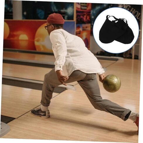 Bowling Shoe Sliders Non-Slip Bowling Shoe Covers for Men and Women 2-Piece Set Sturdy Fabric in Saudi Arabia