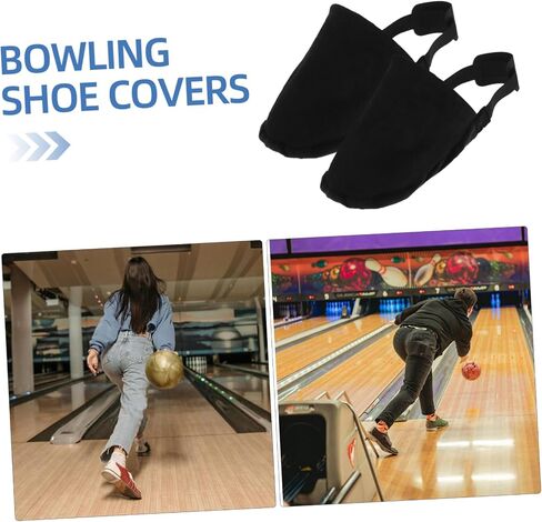 Bowling Shoe Sliders Non-Slip Bowling Shoe Covers for Men and Women 2-Piece Set Sturdy Fabric in Saudi Arabia