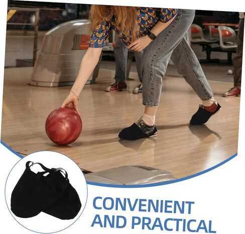 Bowling Shoe Sliders Non-Slip Bowling Shoe Covers for Men and Women 2-Piece Set Sturdy Fabric in Saudi Arabia