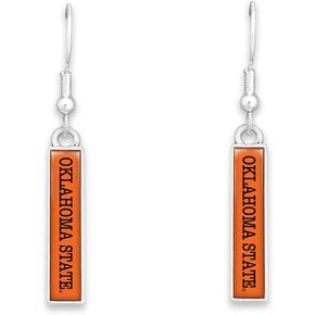 From the Heart Oklahoma State Cowboys Nameplate Earrings Silver Jewelry Gift OSU in Saudi Arabia