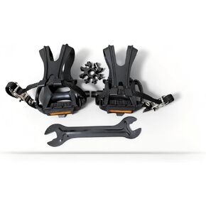 دواسات دراجة تمارين كبيرة - منصة كبيرة الحجم غير قابلة للانزلاق للدراجات الدوارة وركوب الدراجات في الأماكن المغلقة، مقاس 9/16 بوصة، دواسات بديلة متينة للدراجات الثابتة in Kuwait