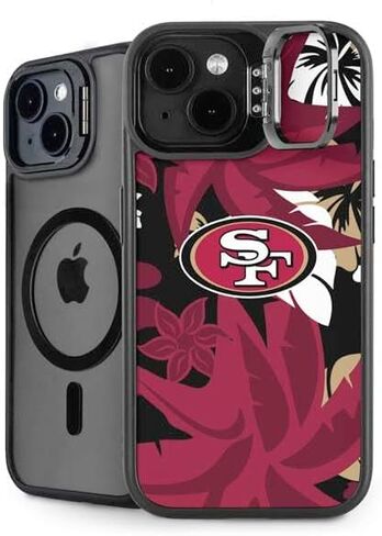 حافظة هاتف Skinit Kickstand متوافقة مع iPhone 14 Plus - تصميم رؤية مزدوجة مرخص رسميًا من NFL San Francisco 49ers in Saudi Arabia