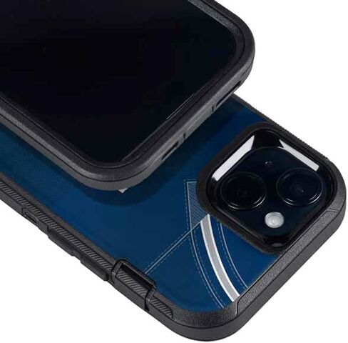 غلاف هاتف Skinit متوافق مع OtterBox Defender iPhone 15 Plus - تصميم جيرسي لفريق NFL Dallas Cowboys مرخص رسميًا in Saudi Arabia