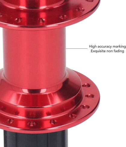 32 Hole Mountain Bike Hub Durable Sealed Bearing Design Smooth Riding Experience Red in Saudi Arabia