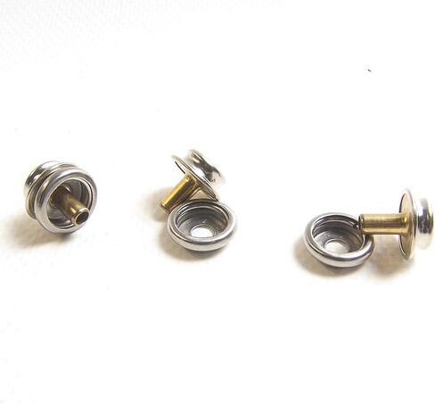 Gypsy Snap Stud w/ 11/32" Long Brass Post & Stainless Steel Socket Set 10 Piece Set in Saudi Arabia