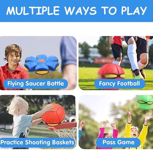 Magic Ball, Magic Meta Ball, Magics Bouncing Balls, Dual Form Freely Switchable, The MagicBall with 6 Light, Suitable for Indoor & Outdoor Use (Blue) in Saudi Arabia