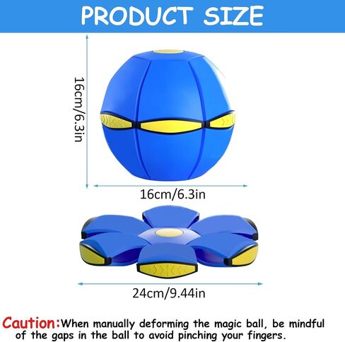 Magic Ball, Magic Meta Ball, Magics Bouncing Balls, Dual Form Freely Switchable, The MagicBall with 6 Light, Suitable for Indoor & Outdoor Use (Blue) in Saudi Arabia