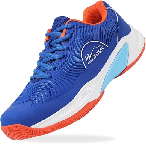 Men's Tennis Shoes for Pickleball & Badminton - Breathable Non-Slip Wide Toe Carbon Plate Athletic Shoes - Lightweight Comfortable Mens Pickleball Shoes for Tennis, Badminton, Pickleball in Saudi Arabia