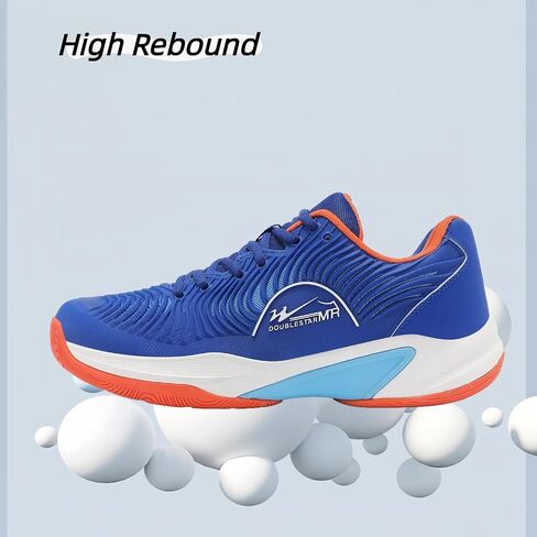 Men's Tennis Shoes for Pickleball & Badminton - Breathable Non-Slip Wide Toe Carbon Plate Athletic Shoes - Lightweight Comfortable Mens Pickleball Shoes for Tennis, Badminton, Pickleball in Saudi Arabia
