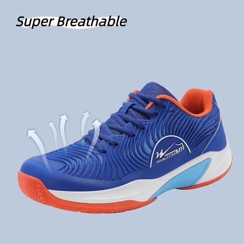 Men's Tennis Shoes for Pickleball & Badminton - Breathable Non-Slip Wide Toe Carbon Plate Athletic Shoes - Lightweight Comfortable Mens Pickleball Shoes for Tennis, Badminton, Pickleball in Saudi Arabia