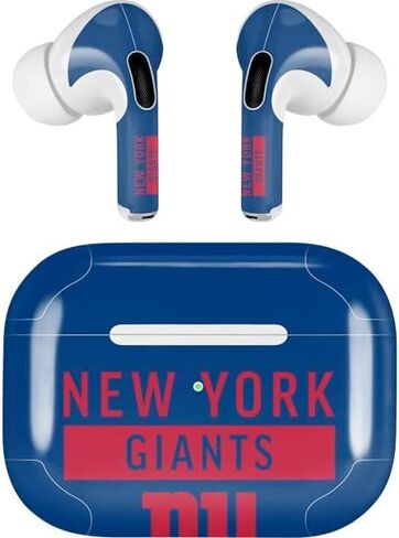 غلاف صوتي من Skinit متوافق مع AirPods Pro الجيل الثاني - تصميم مرخص رسميًا من NFL New York Giants in Saudi Arabia