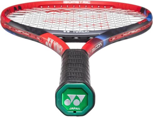 مضرب تنس Vcore 95 للجنسين من YONEX | مضرب جرافيت خفيف الوزن صديق للذراع مقاس 16 × 20 للاعبي التنس المتقدمين، بيج رملي، قبضة 2 in Kuwait