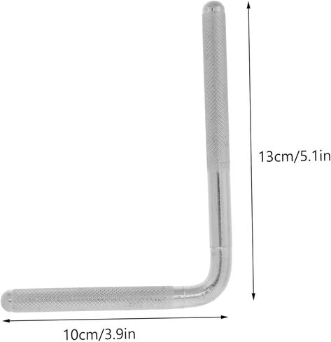 ذراع تمديد حامل جرس البقر لجرس البقر، جزء أداة الموسيقى، مجموعة طبل جرس البقر، قضيب جرس البقر المحمول، قضيب على شكل حرف L، ذراع على شكل حرف L، ملحق جرس البقر المعدني الفضي in Kuwait